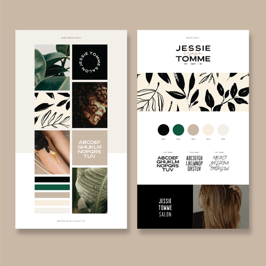 Digital Brand Sheet and Mood Board Mock Up Templates for Designers