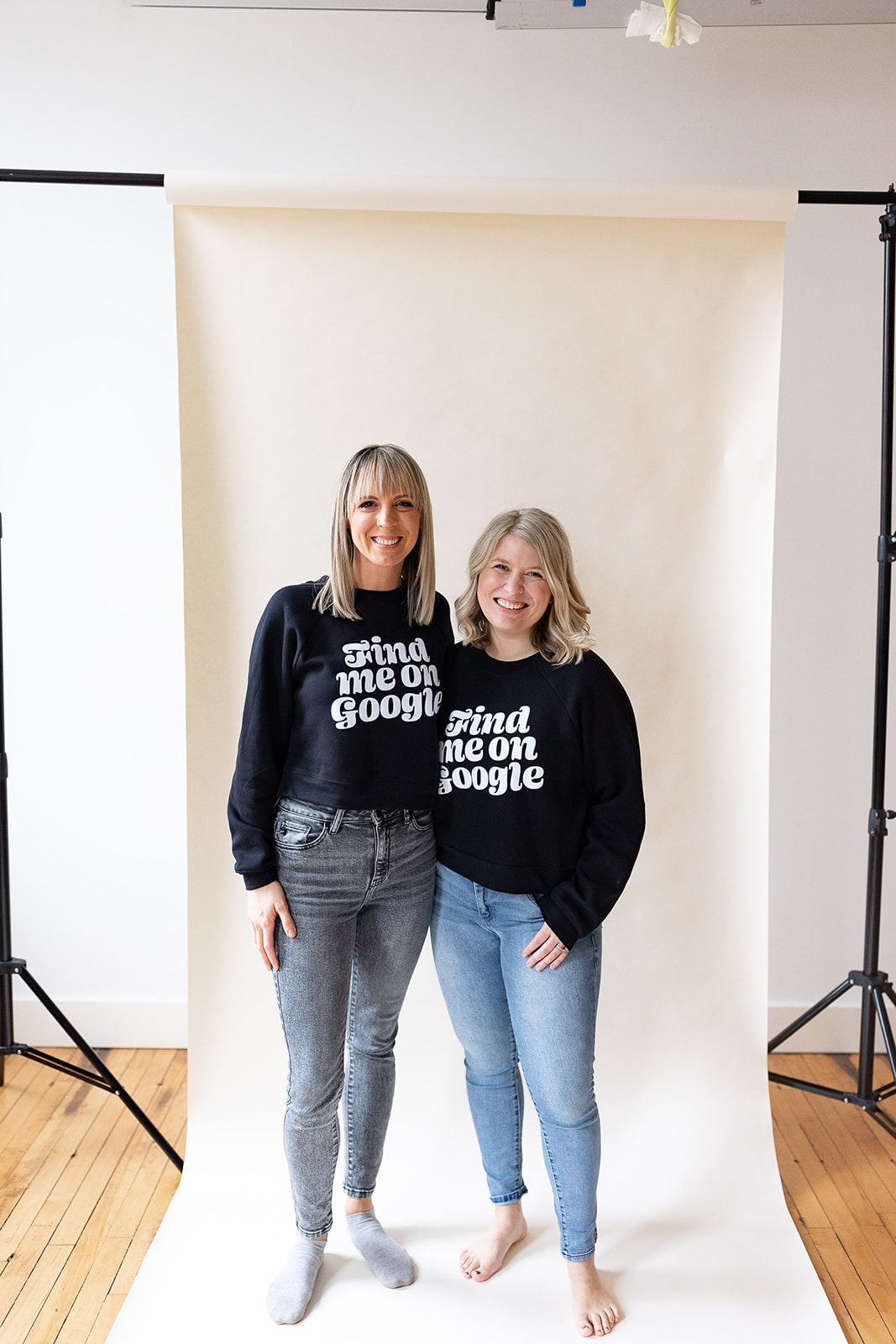 find me on google black cropped sweatshirt apparel for entrepreneurs
